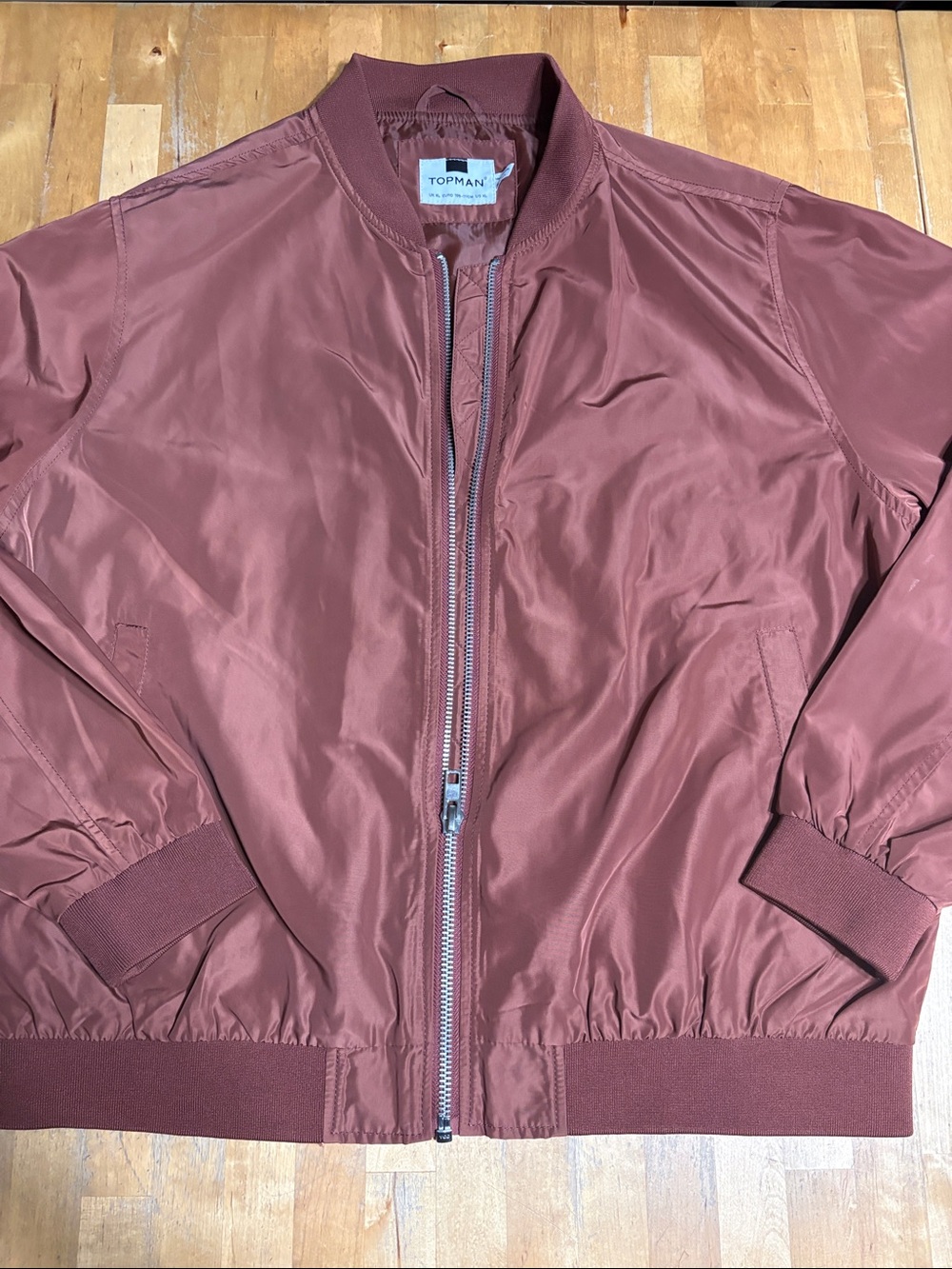 Topman Rust Color Bomber Jacket